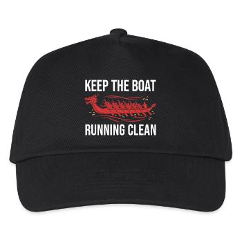 Dragon Boat Club Paddler Team Drachenboot Geschenk - Kinder Basecap - Schwarz - Vorne