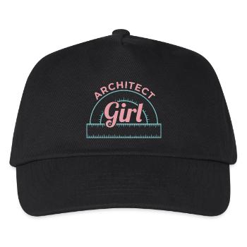 Fille Architecture - Casquette de baseball Enfant - noir - Devant