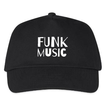 Funk Music Bold Retro Typography - Kids’ Baseball Cap - black - Front