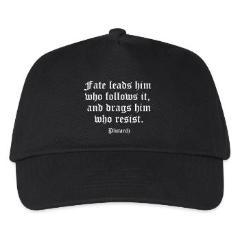 Gothic Fate Quote by Plutarch - Kids’ Baseball Cap - black - Front