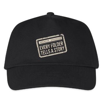 Division des archives : chaque dossier raconte une histoire - Casquette de baseball Enfant - noir - Devant