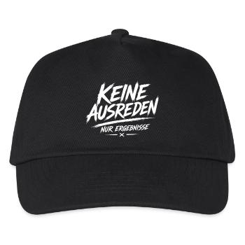 Keine Ausreden Nur Ergebnisse - Kinder Basecap - Schwarz - Vorne