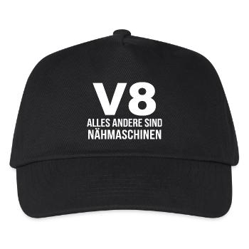 V8 Alles Andere Sind Nähmaschinen Automotive - Kinder Basecap - Schwarz - Vorne