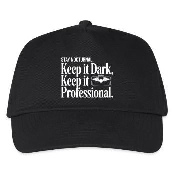 Nocturnal Professional Dark - Kids’ Baseball Cap - black - Front