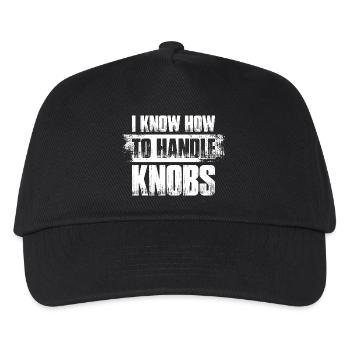 Boutons de poignée Ingénieur du son Ingénieur du son - Casquette de baseball Enfant - noir - Devant