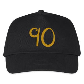 90 - Kids’ Baseball Cap - black - Front