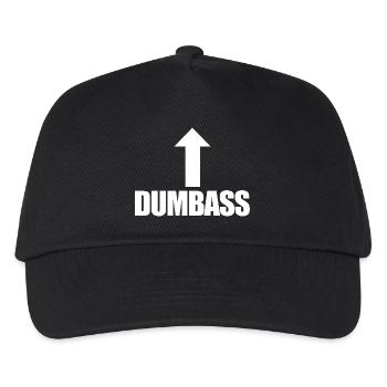 Flèche d’idiot en haut drôle, je suis un idiot - Casquette de baseball Enfant - noir - Devant