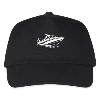 Minimalist Motorboat Surfing Summer Water - Kids’ Baseball Cap - black - Front