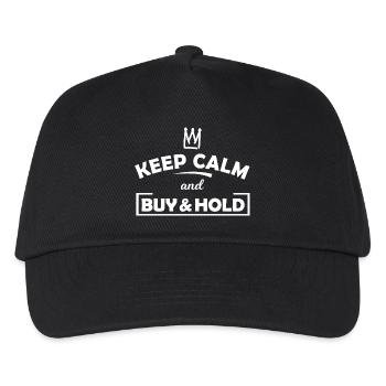 Keep Calm Buy & Hold Chart - Kids’ Baseball Cap - black - Front