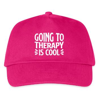 going to therapy is cool - Kids’ Baseball Cap - fuchsia - Front