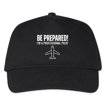 Be prepared pilot - Kinder Basecap - Schwarz - Vorne