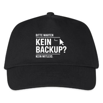 No Backup? No Mercy - Kids’ Baseball Cap - black - Front
