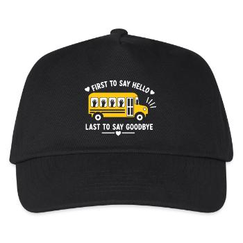 Premier Bus Bonjour, Dernier Adieu - Casquette de baseball Enfant - noir - Devant