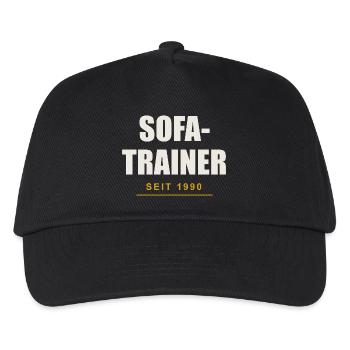 Sofa Trainer Seit 1990 - Kinder Basecap - Schwarz - Vorne