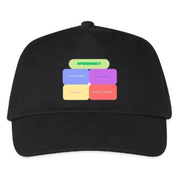 Avis ! Blocs colorés - Casquette de baseball Enfant - noir - Devant