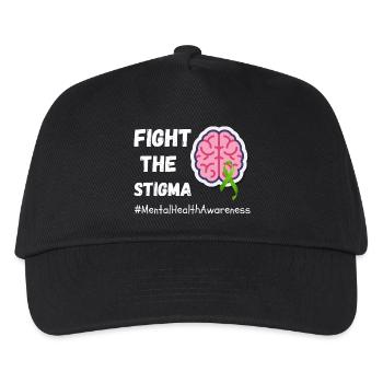 Combattez la stigmatisation de la sensibilisation à la santé mentale - Casquette de baseball Enfant - noir - Devant