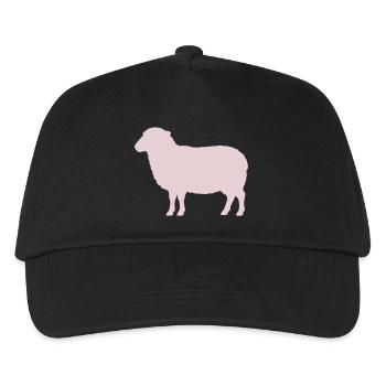 Silhouette de mouton pastel - Casquette de baseball Enfant - noir - Devant