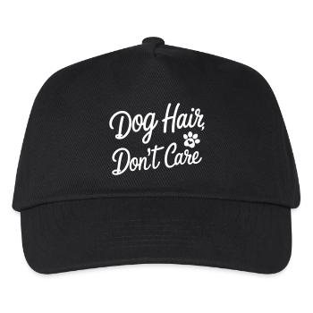 Hundehaare sind mir egal - Kinder Basecap - Schwarz - Vorne