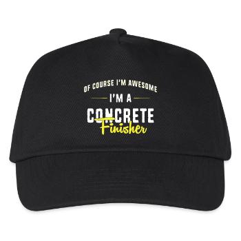 Concrete Concrete Paver Concrete Mixer - Kids’ Baseball Cap - black - Front