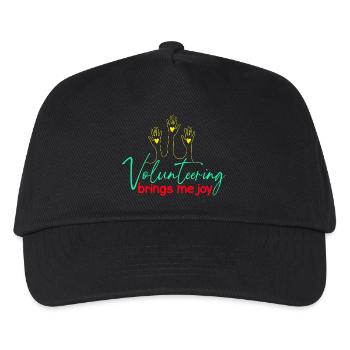 Volunteer Appreciation Brings Me Joy Volunteer - Kids’ Baseball Cap - black - Front