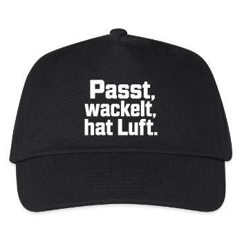 Fits Wobbles Has Air Saying Artisan Humor - Kids’ Baseball Cap - black - Front