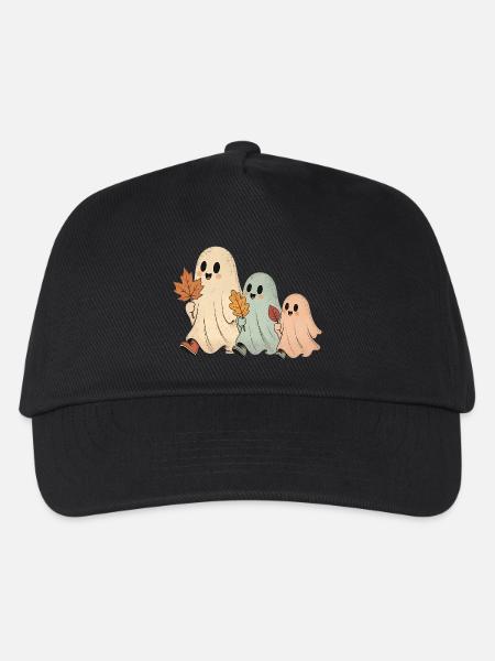 Süße Geister Familie Herbst T-Shirt Halloween - Kinder Basecap - Schwarz