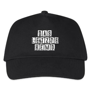 Das letzte Hemd lustiger Spruch - Kinder Basecap - Schwarz - Vorne