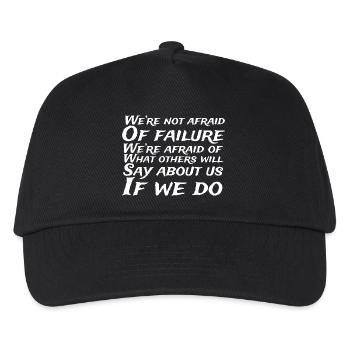 Fearless Over Opinions Quote - Kids’ Baseball Cap - black - Front