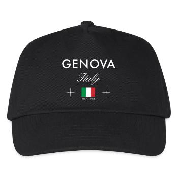 Genoa Italy Coordinates Travel Souvenir - Kids’ Baseball Cap - black - Front