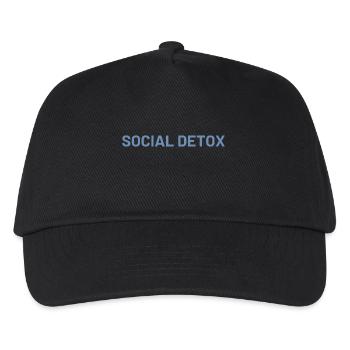 Social Detox Social Isolation Sayings - Kids’ Baseball Cap - black - Front