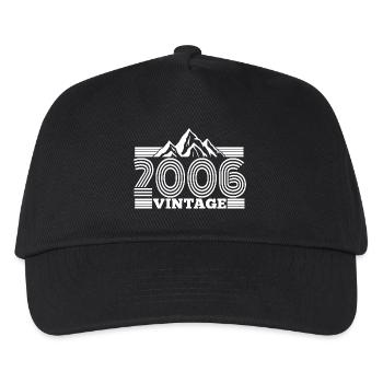 18th Birthday Vintage Mountains Hiking - Kids’ Baseball Cap - black - Front