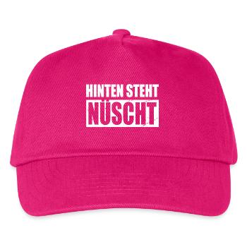 Hinten Steht Nüscht Auch Wat Nichts Berlinerisch - Kinder Basecap - Fuchsia - Vorne