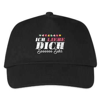 Ich Liebe Dich So Sehr - Kinder Basecap - Schwarz - Vorne