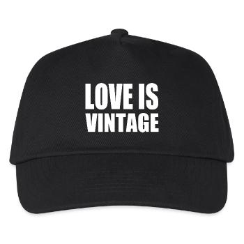 Love is vintage - Kinder Basecap - Schwarz - Vorne