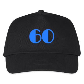 60. 60 YEARS. 60TH ANNIVERSARY. BIRTHDAY 60 YEARS. - Kids’ Baseball Cap - black - Front