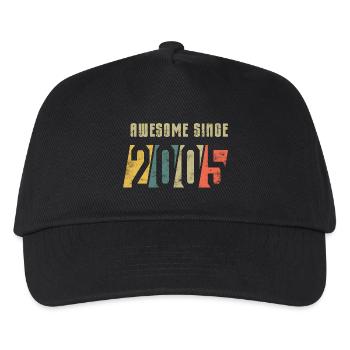 20e anniversaire de la promotion 2005 - Casquette de baseball Enfant - noir - Devant
