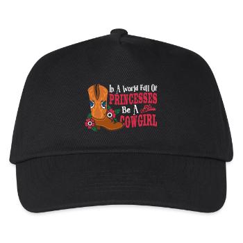 In a World Full of Princesses Be a - Kids’ Baseball Cap - black - Front