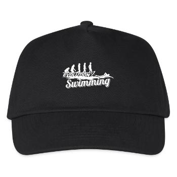 Evolution of the swimmer's swimmer - Kids’ Baseball Cap - black - Front