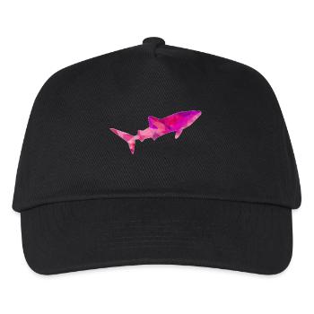 Walhai lila rot - Kinder Basecap - Schwarz - Vorne