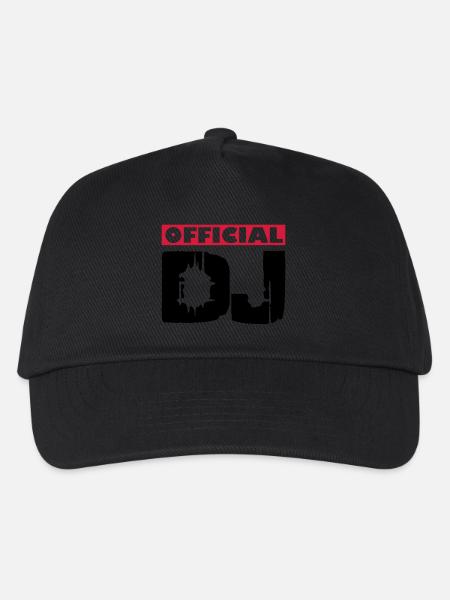 DJ - Kids’ Baseball Cap - black