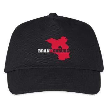 Brandenburg (ID: 002007) - Kinder Basecap - Schwarz - Vorne