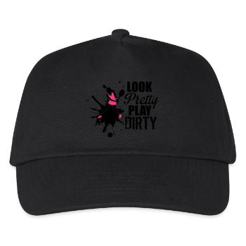 Look pretty play dirty - tennis - Kinder Basecap - Schwarz - Vorne