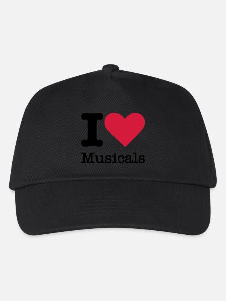 J'aime Musicals - Casquette de baseball Enfant - noir