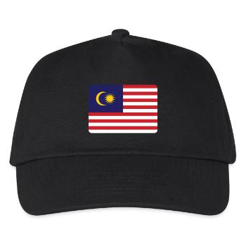 MALAYSIA FLAGGE - Kinder Basecap - Schwarz - Vorne