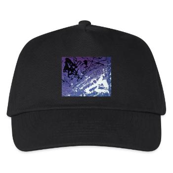 Abstrakt - Kinder Basecap - Schwarz - Vorne