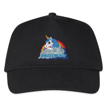 Always be you (Unicorn) grunge - Kinder Basecap - Schwarz - Vorne