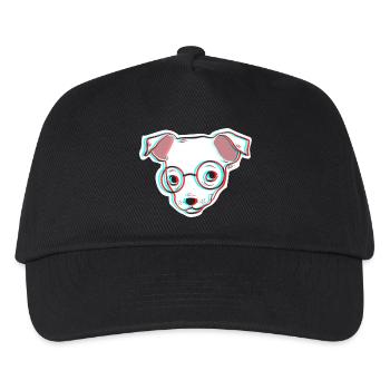 sage chien - Casquette de baseball Enfant - noir - Devant