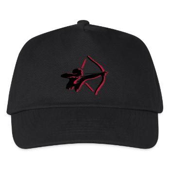 Bogenschütze - Kinder Basecap - Schwarz - Vorne