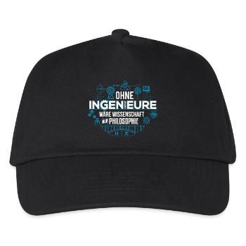 Ingenieur Philosophie Wissenschaft - Kinder Basecap - Schwarz - Vorne