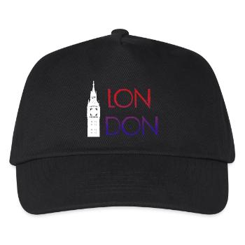 London - Kinder Basecap - Schwarz - Vorne